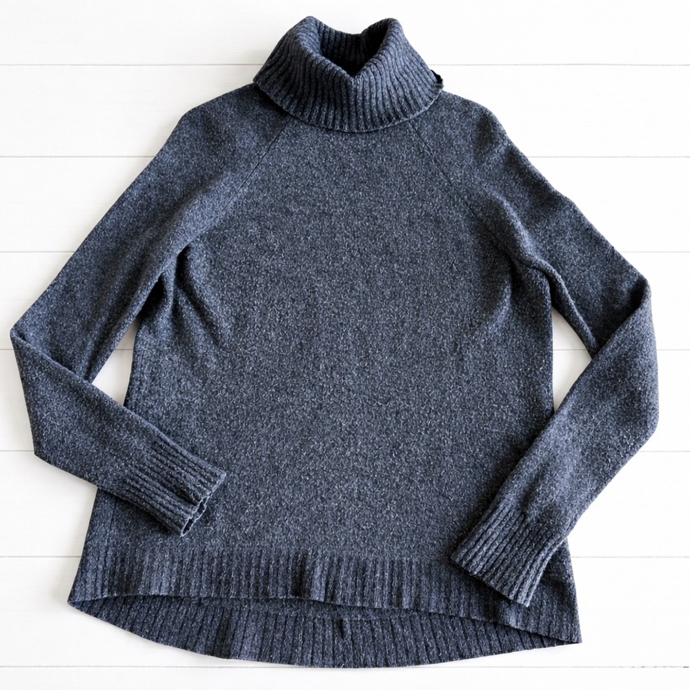J. Crew Wool Alpaca Blend Turtleneck Sweater Gray Women’s XS extra small